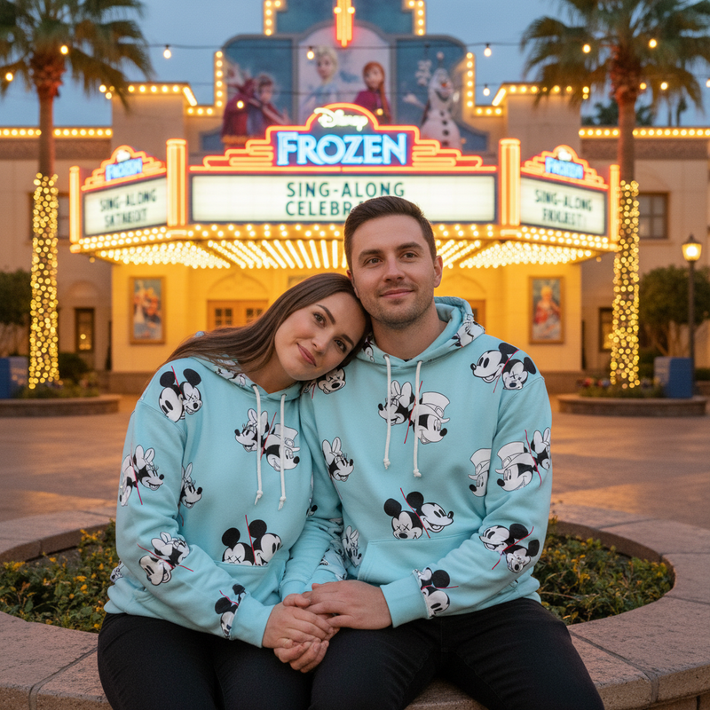 Frozen Theatre Hoodie Couple