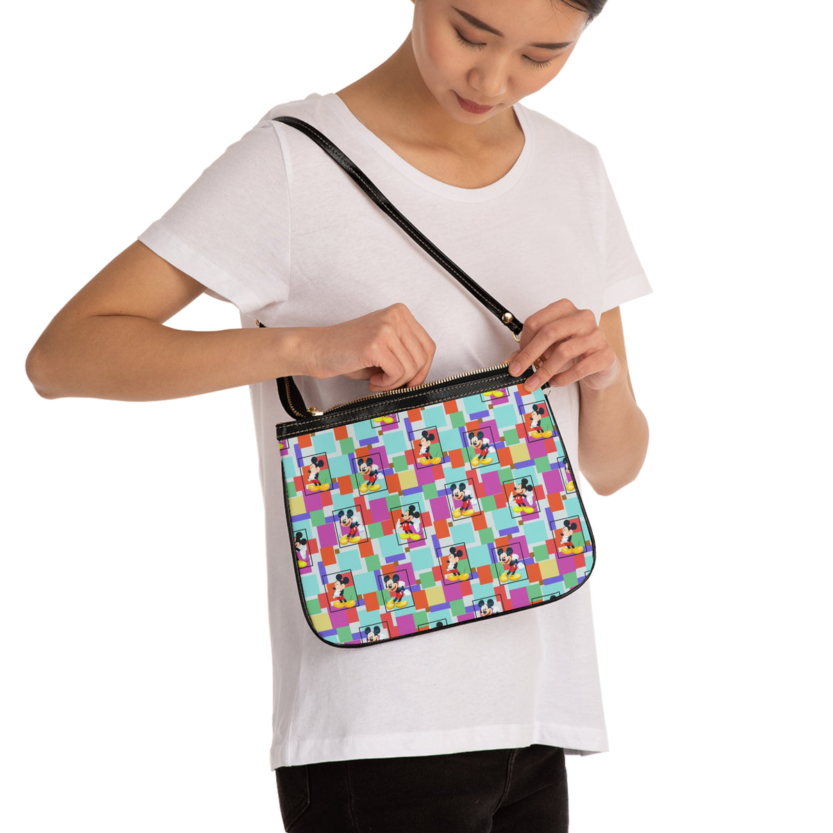 Colorblock Mickey Small Shoulder Bag