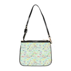 Character Autographs on Green Small Shoulder Bag