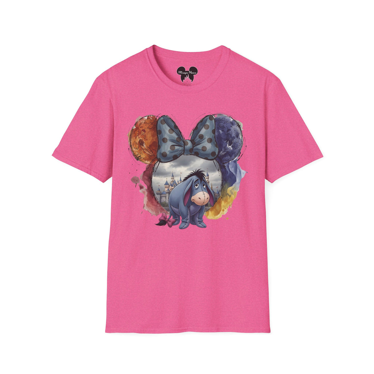 Winnie the Pooh - Eeyore's Polka Dot Bow Vignette Unisex Graphic Tee