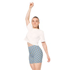 Blue Checkerboard Donald Bike Shorts