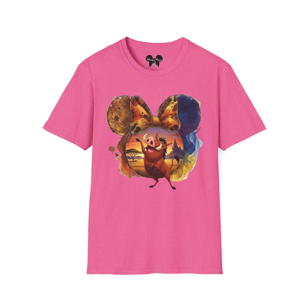 Lion King - Pumbaa's Savannah Spotted Vignette Unisex Graphic Tee