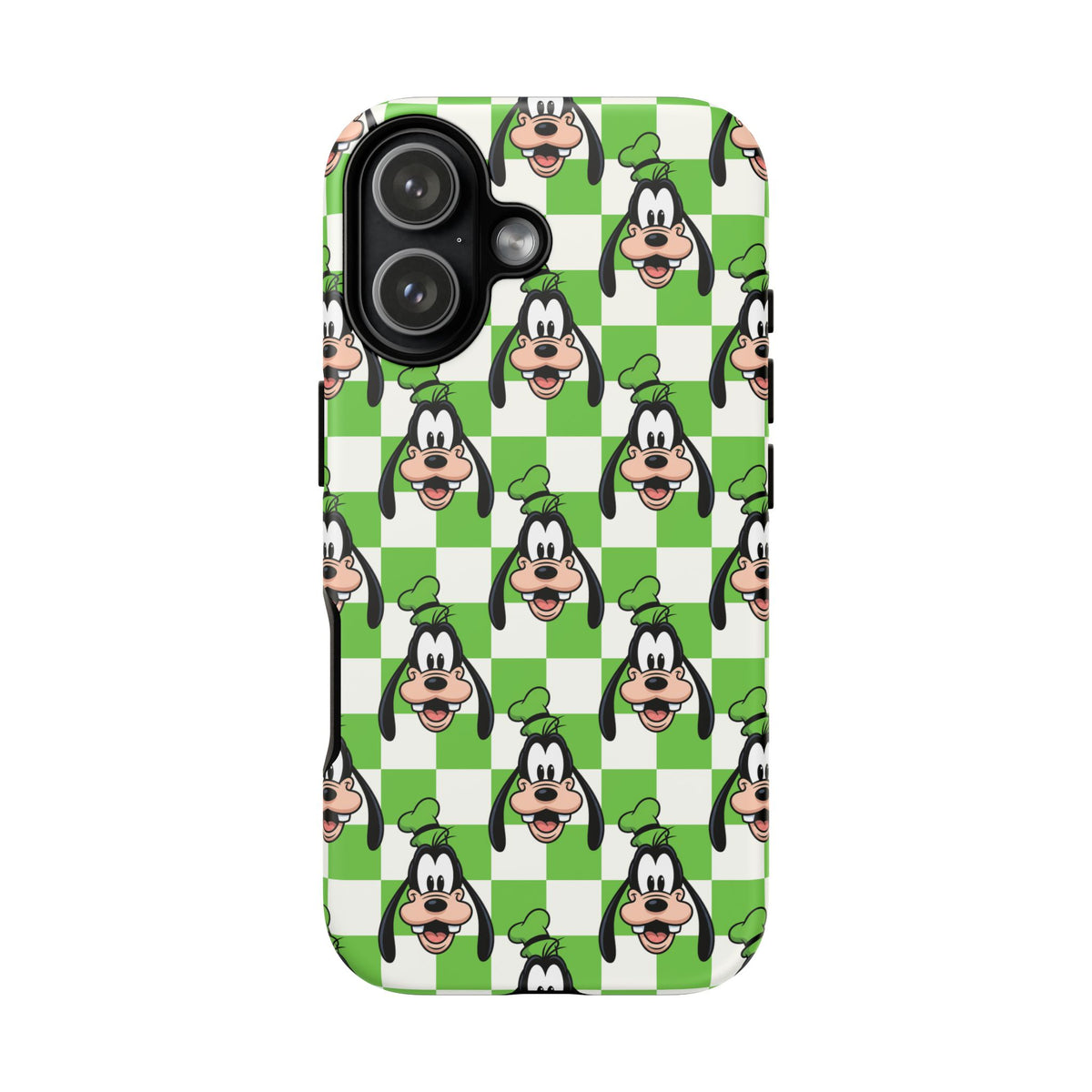Green Checkerboard Goofy Resort Ready Cell Phone Tech Case