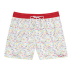 Character Autographs on White Swim Trunks