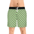 Green Checkerboard Goofy Swim Trunks