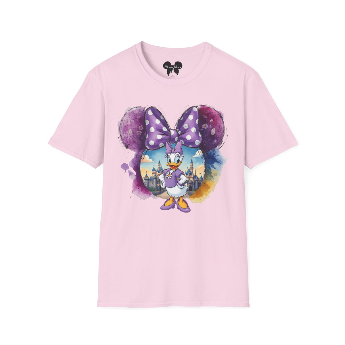 Sensational Six - Daisy's Purple Polka Dot Castle Vignette Unisex Graphic Tee