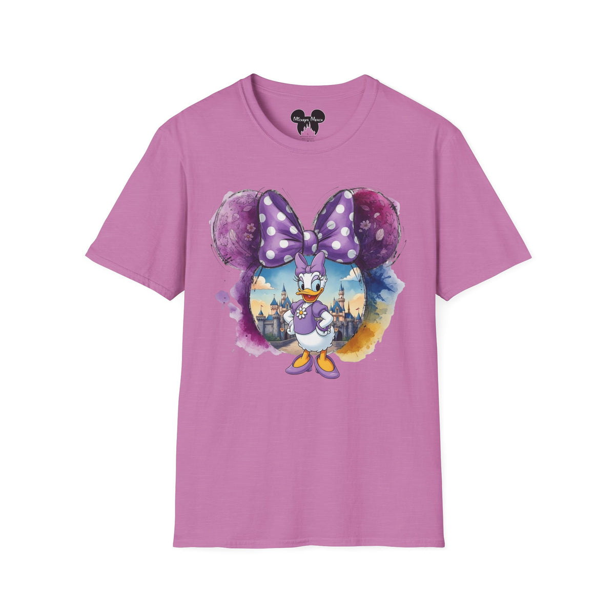 Sensational Six - Daisy's Purple Polka Dot Castle Vignette Unisex Graphic Tee