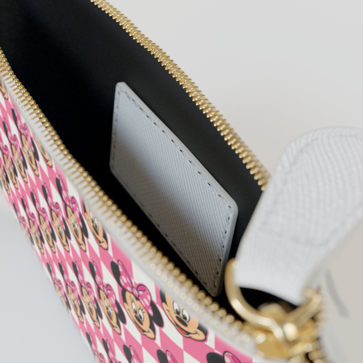 Pink Checkerboard Minnie Mini Clutch
