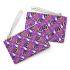 Figment on the Moon Purple Convertible Wristlet Clutch
