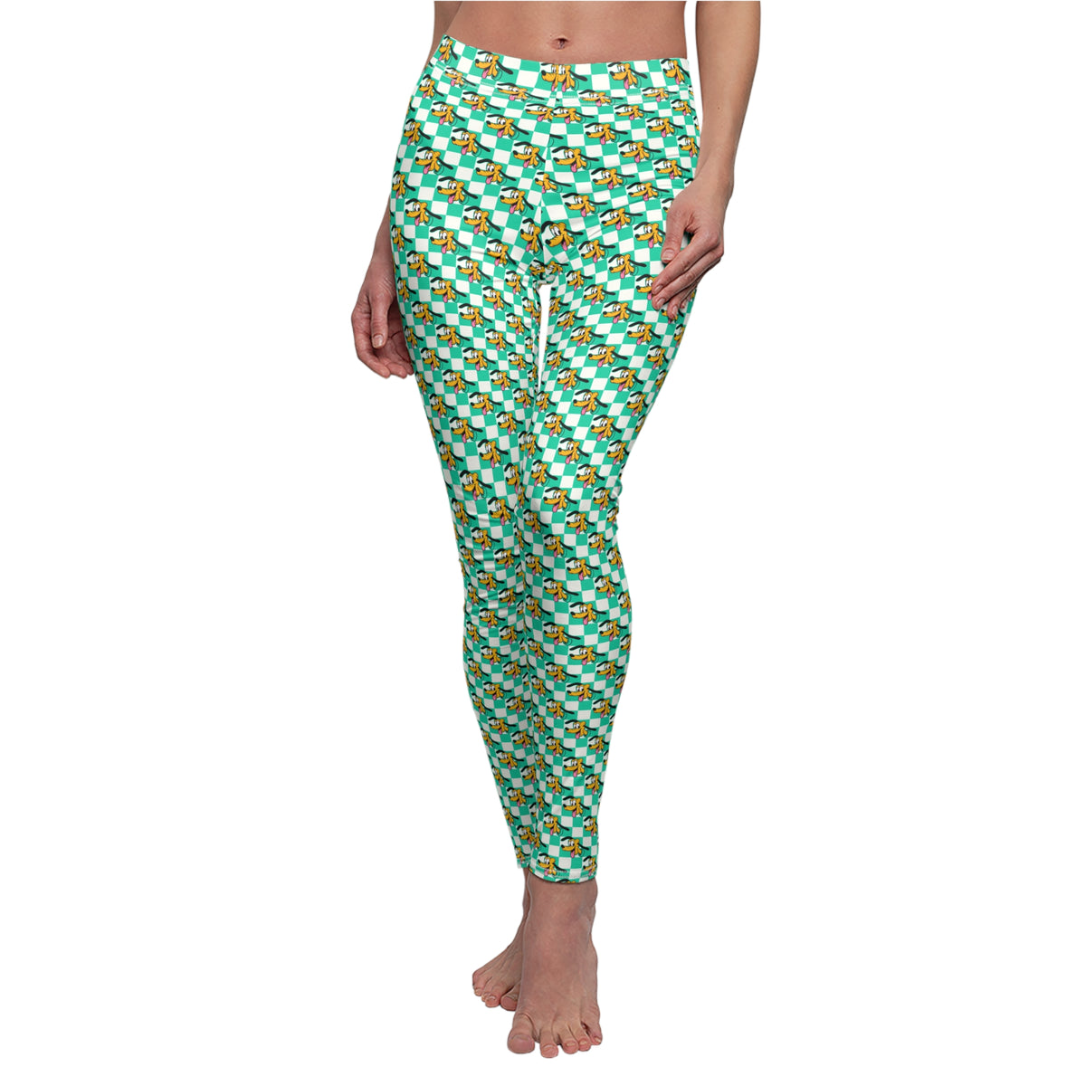 Teal Checkerboard Pluto Leggings