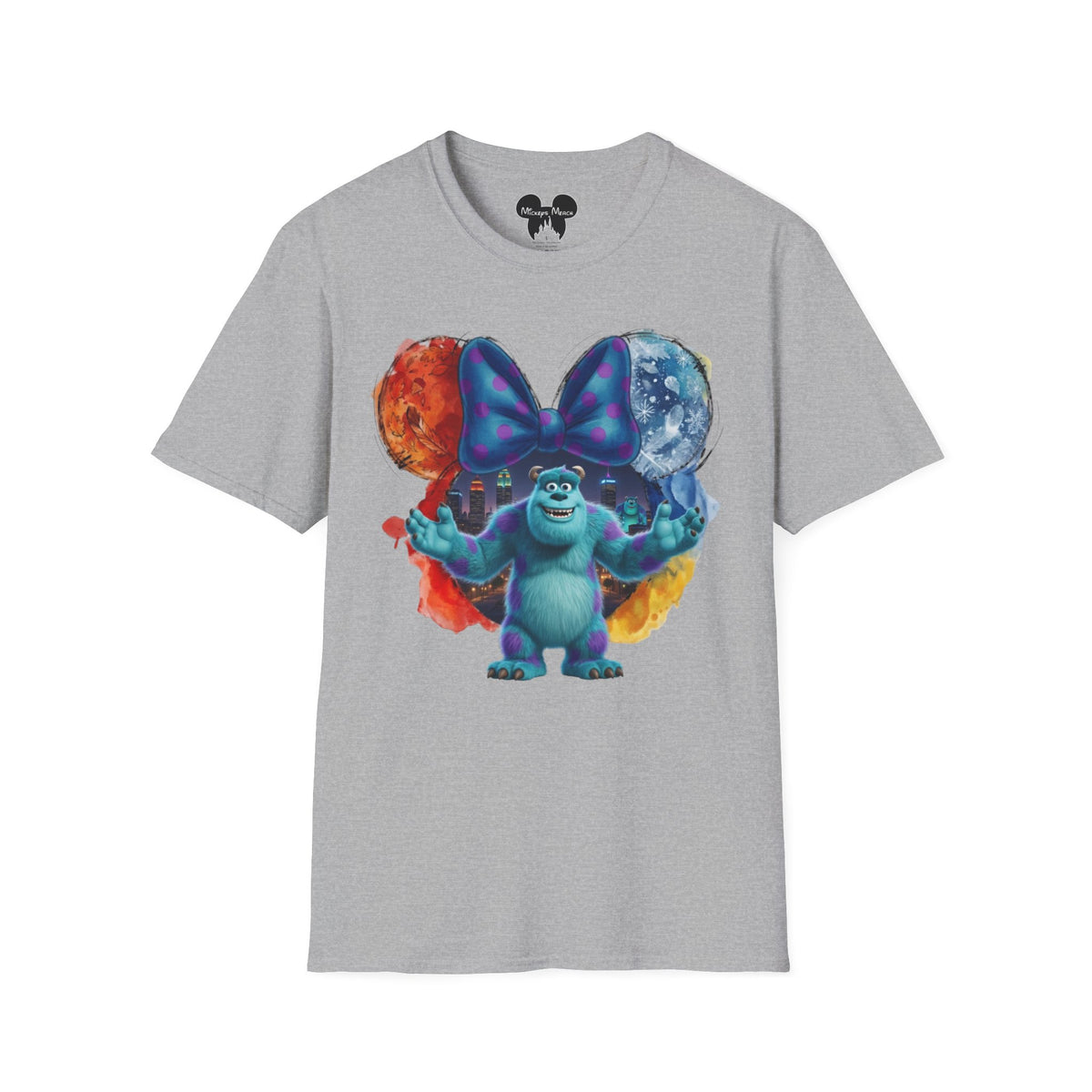 Monsters Inc - Sulley's Monstropolis Vignette Unisex Graphic Tee