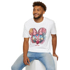 Winnie the Pooh - Piglet's Pink Striped Vignette Unisex Graphic Tee