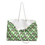Green Checkerboard Goofy Weekender Bag