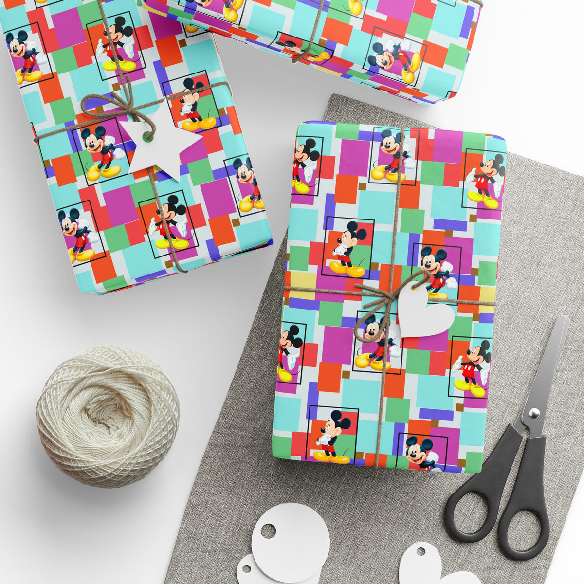 Colorblock Mickey Wrapping Paper Roll