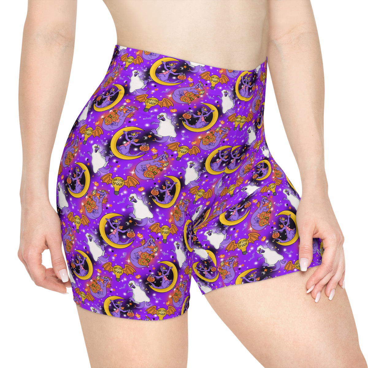 Figment on the Moon Purple Bike Shorts