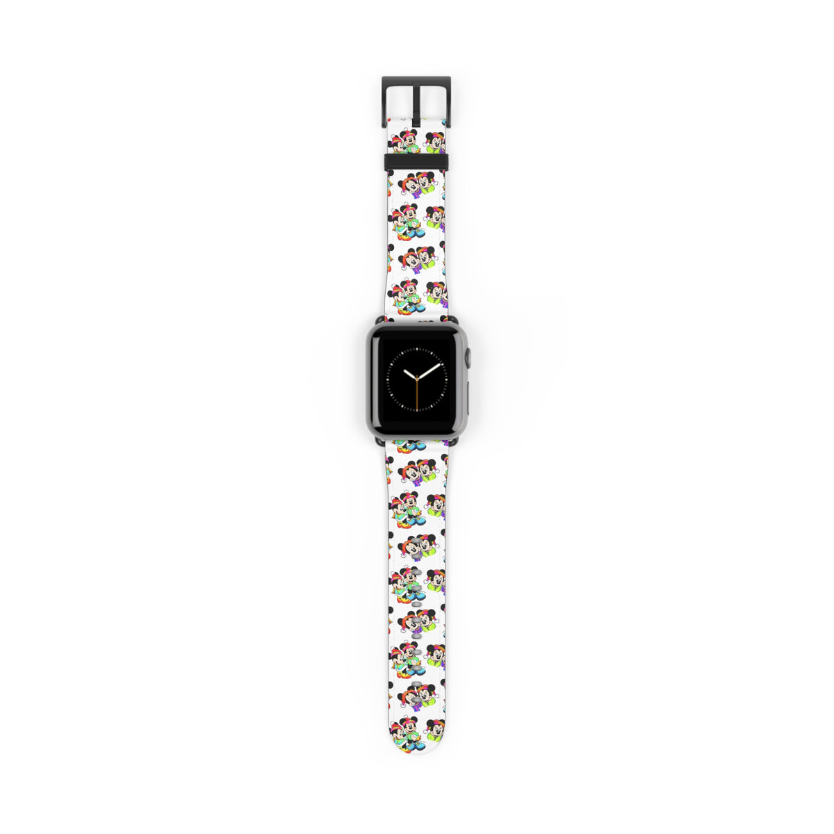 Rainbow Christmas Whimsical Watch Band - Apple