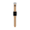 Orange Checkerboard Mickey Whimsical Watch Band - Apple