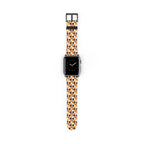 Orange Checkerboard Mickey Whimsical Watch Band - Apple
