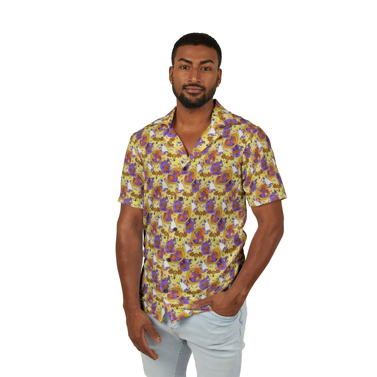 Figment on The Moon Yellow Hawaiian Shirt
