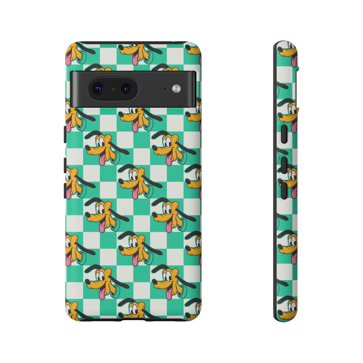 Teal Checkerboard Pluto Resort Ready Cell Phone Tech Case