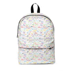 Character Autographs on White Park Hopper Backpack