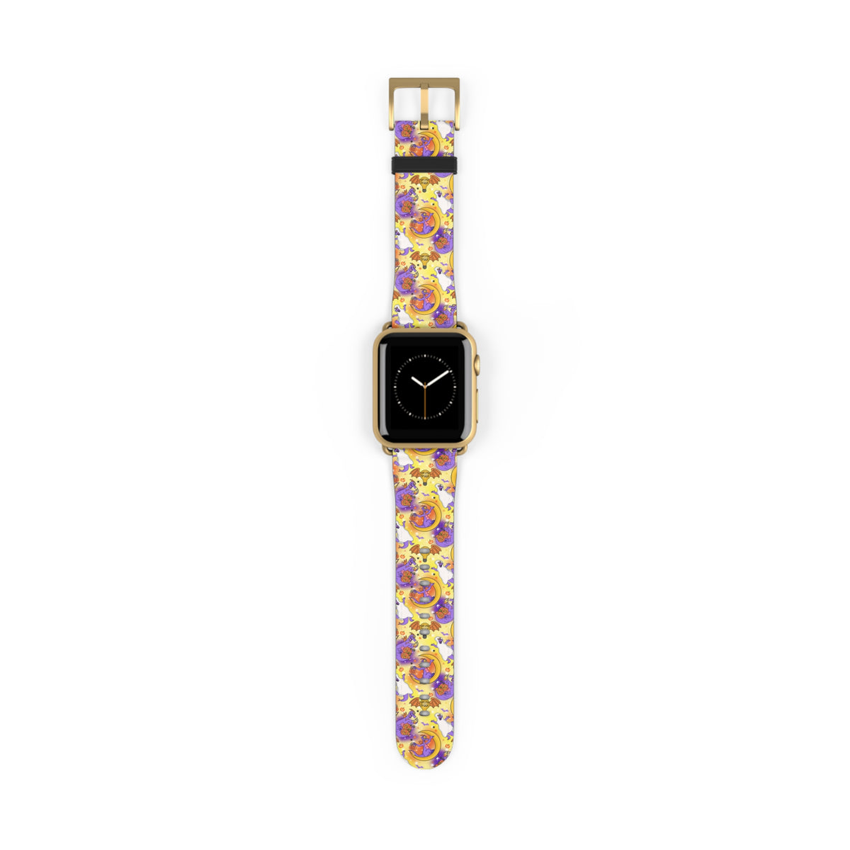 Figment on the Moon Yellow Whimsical Watch Band - Apple