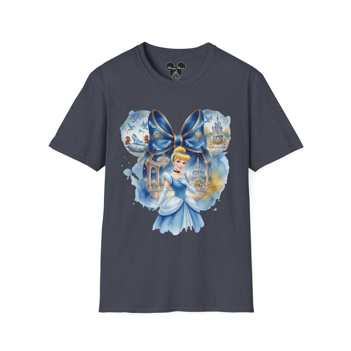 Disney Princess - Cinderella's Midnight Glass Slipper Vignette Unisex Graphic Tee