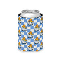 Blue Checkerboard Donald Can Cooler Drink Koozie