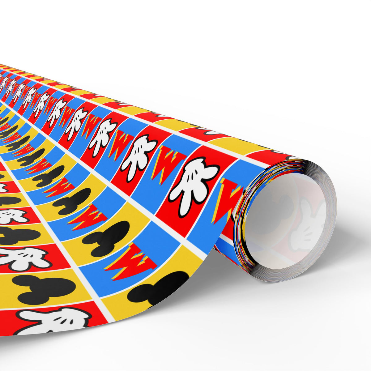 Checkerboard Mickey Hands Wrapping Paper Roll