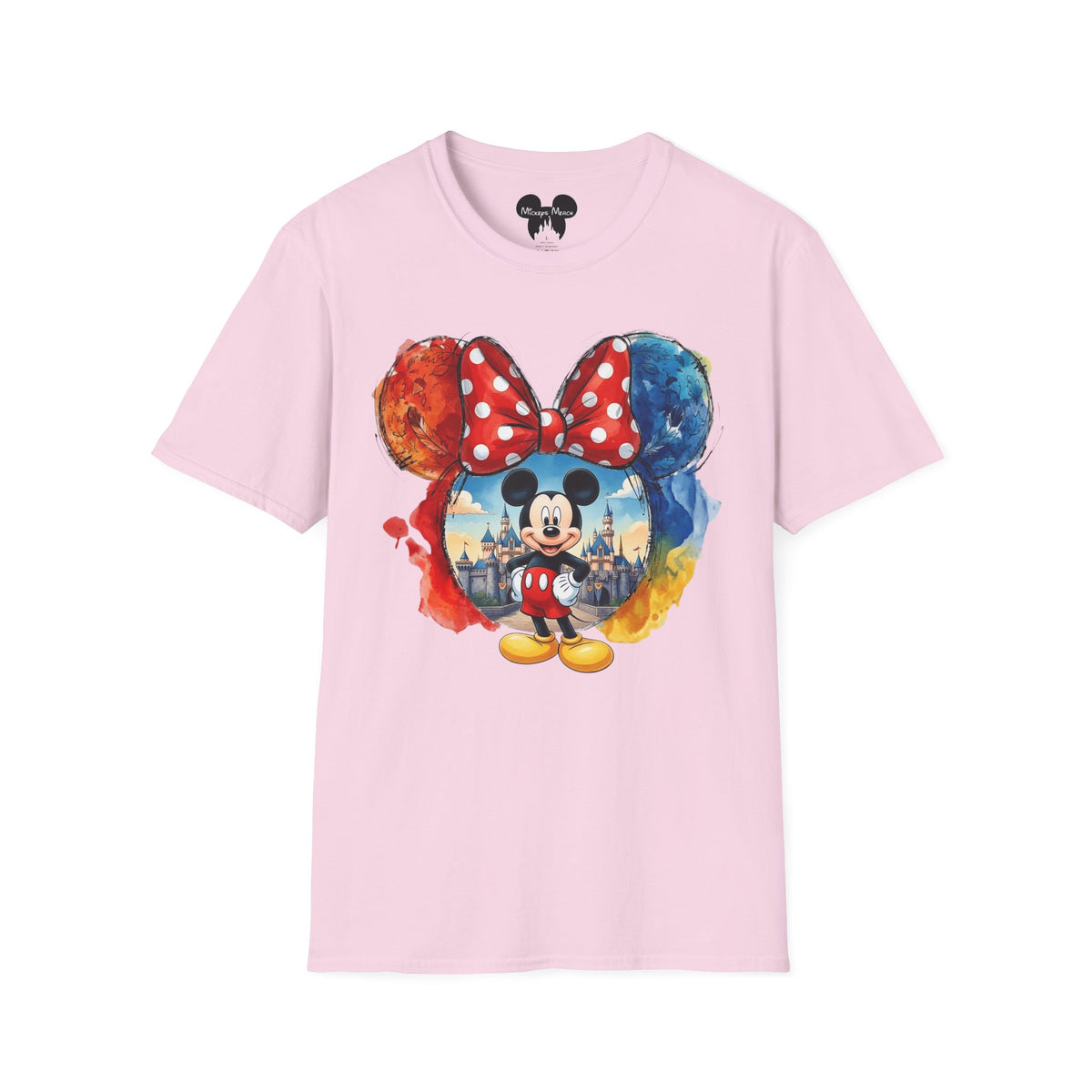 Sensational Six - Mickey's Kingdom of Dreams Watercolor Vignette Unisex Graphic Tee