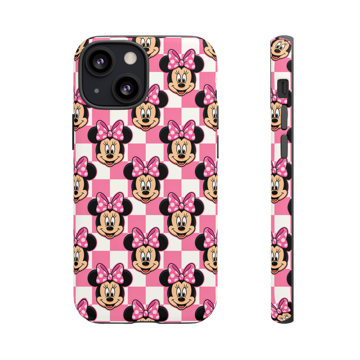 Pink Checkerboard Minnie Resort Ready Cell Phone Tech Case
