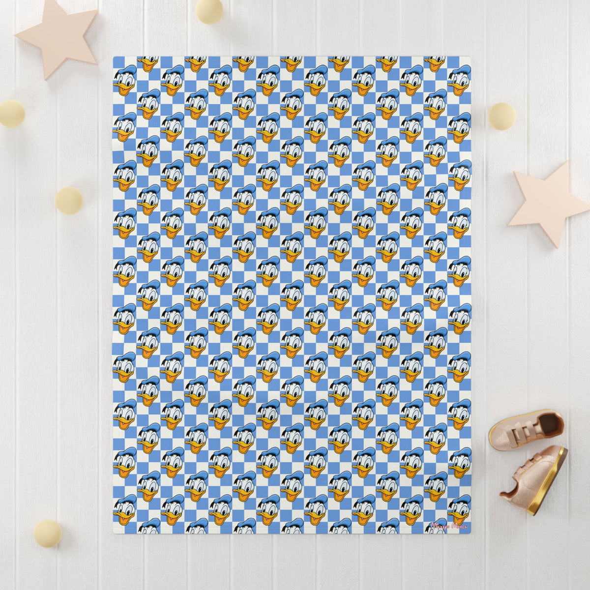 Blue Checkerboard Donald Happily Ever After Baby Blanket