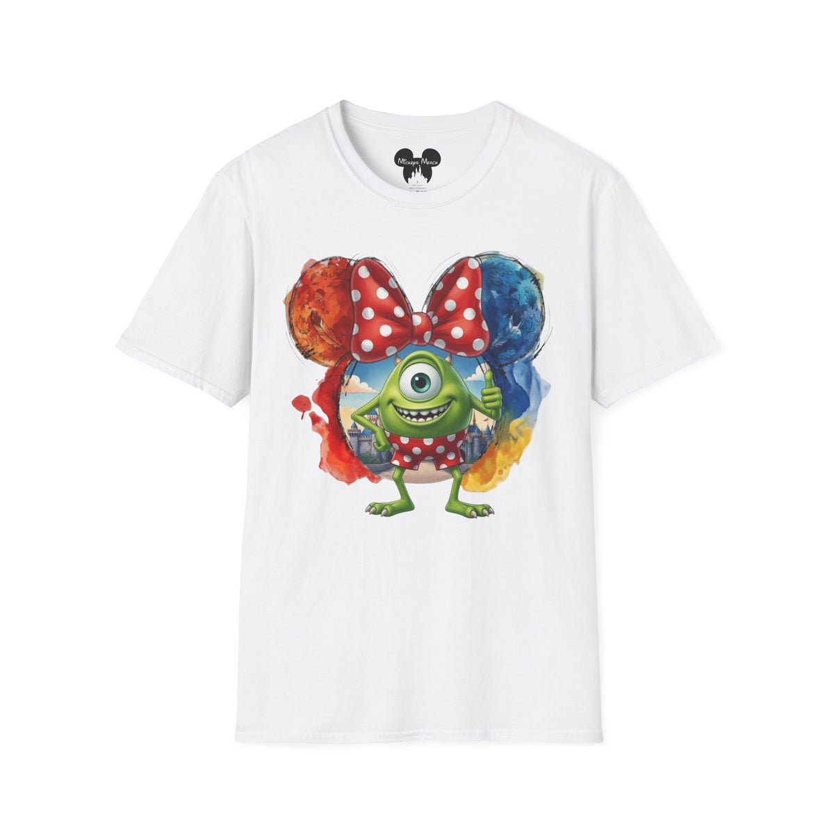 Monsters Inc - Mike Wazowski's Polka Dot Vignette Unisex Graphic Tee
