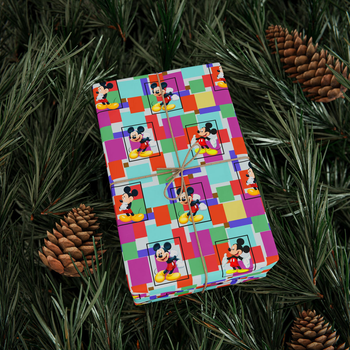Colorblock Mickey Wrapping Paper Roll
