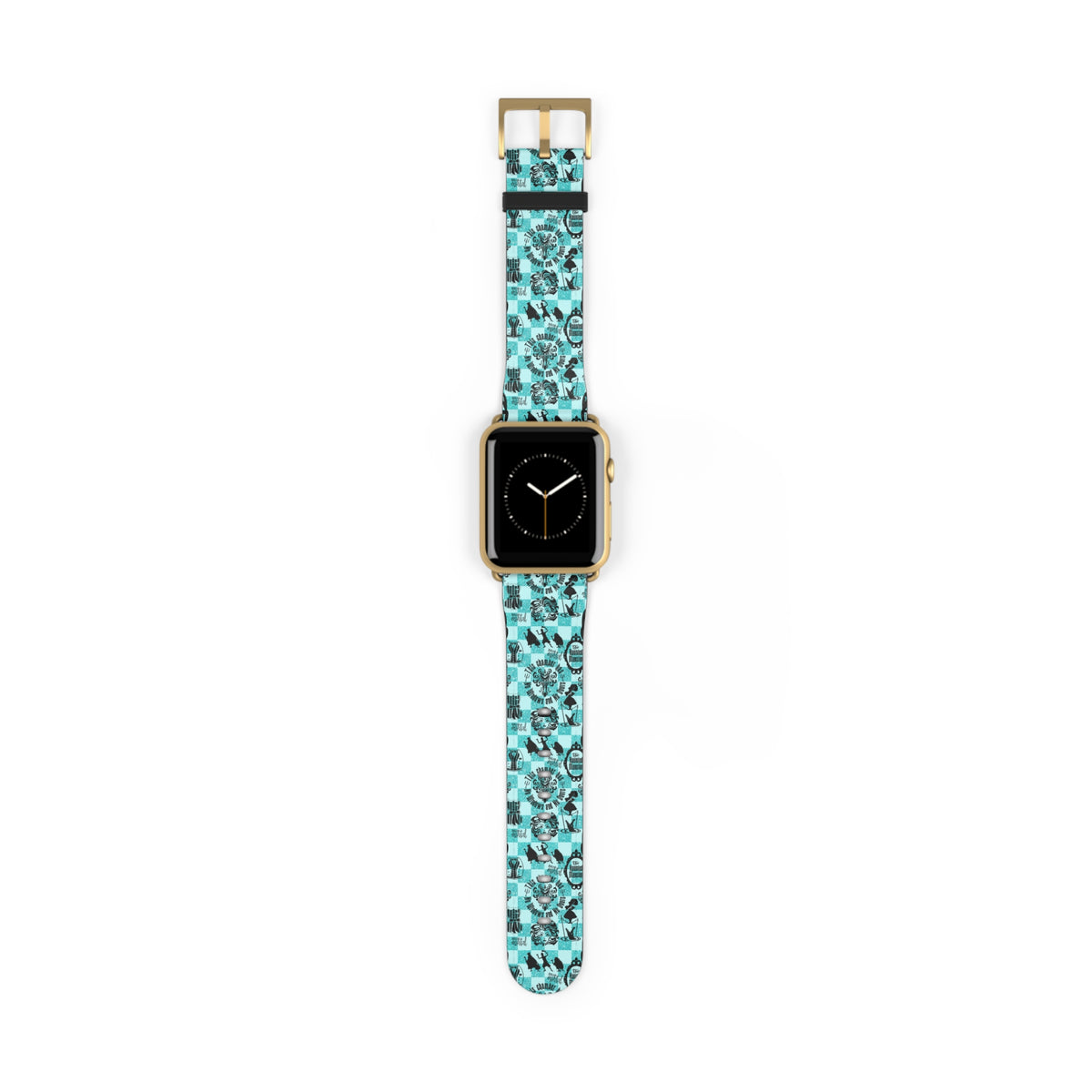 Haunted Mansion Icons Teal Whimsical Watch Band - Apple
