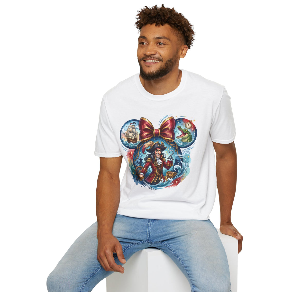 Disney Villains - Captain Hook's Neverland Vignette Unisex Graphic Tee