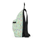 Character Autographs on Green Crossbody Sling Bag