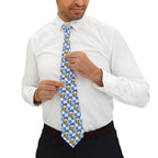 Blue Checkerboard Donald Mens Necktie