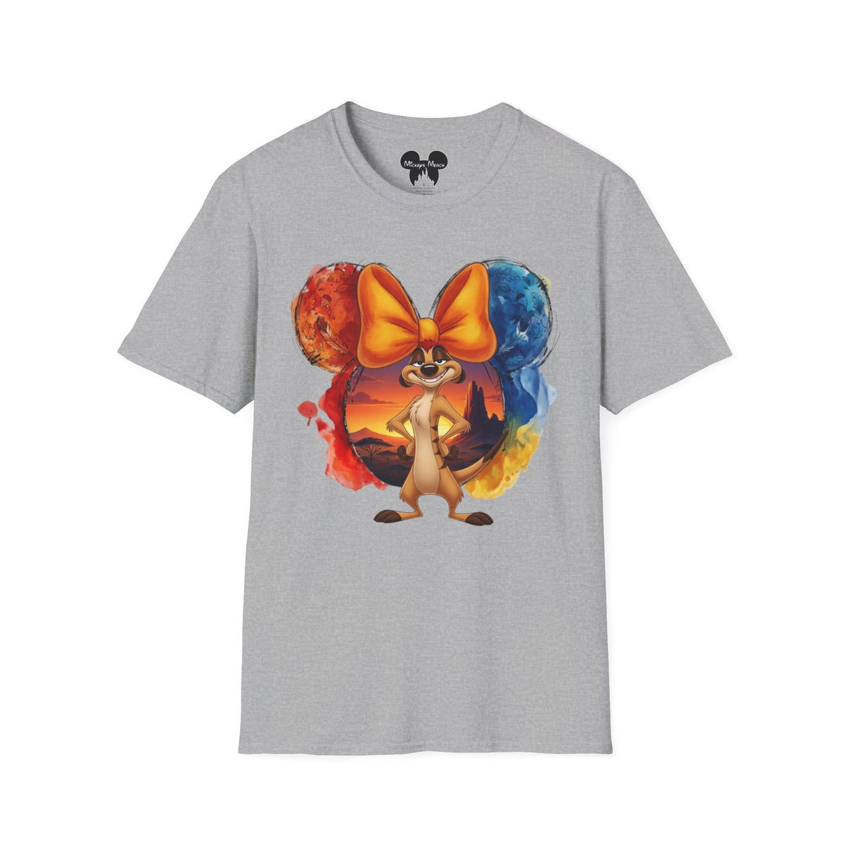 Lion King - Timon's Sunset Orange Vignette Unisex Graphic Tee