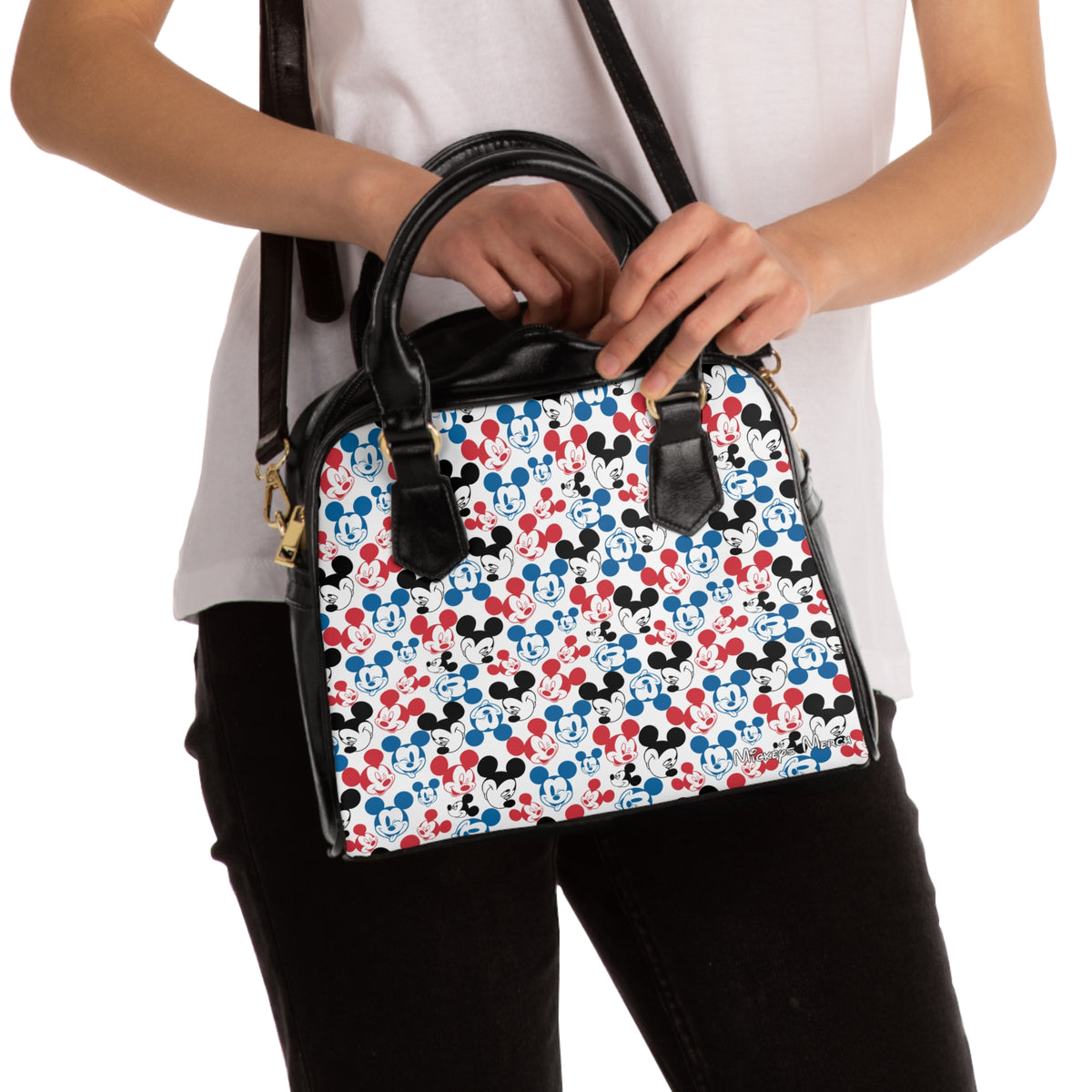 Emoji Mickey Shoulder Handbag