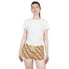 Figment on the Moon Yellow Relaxed Dolphin Shorts