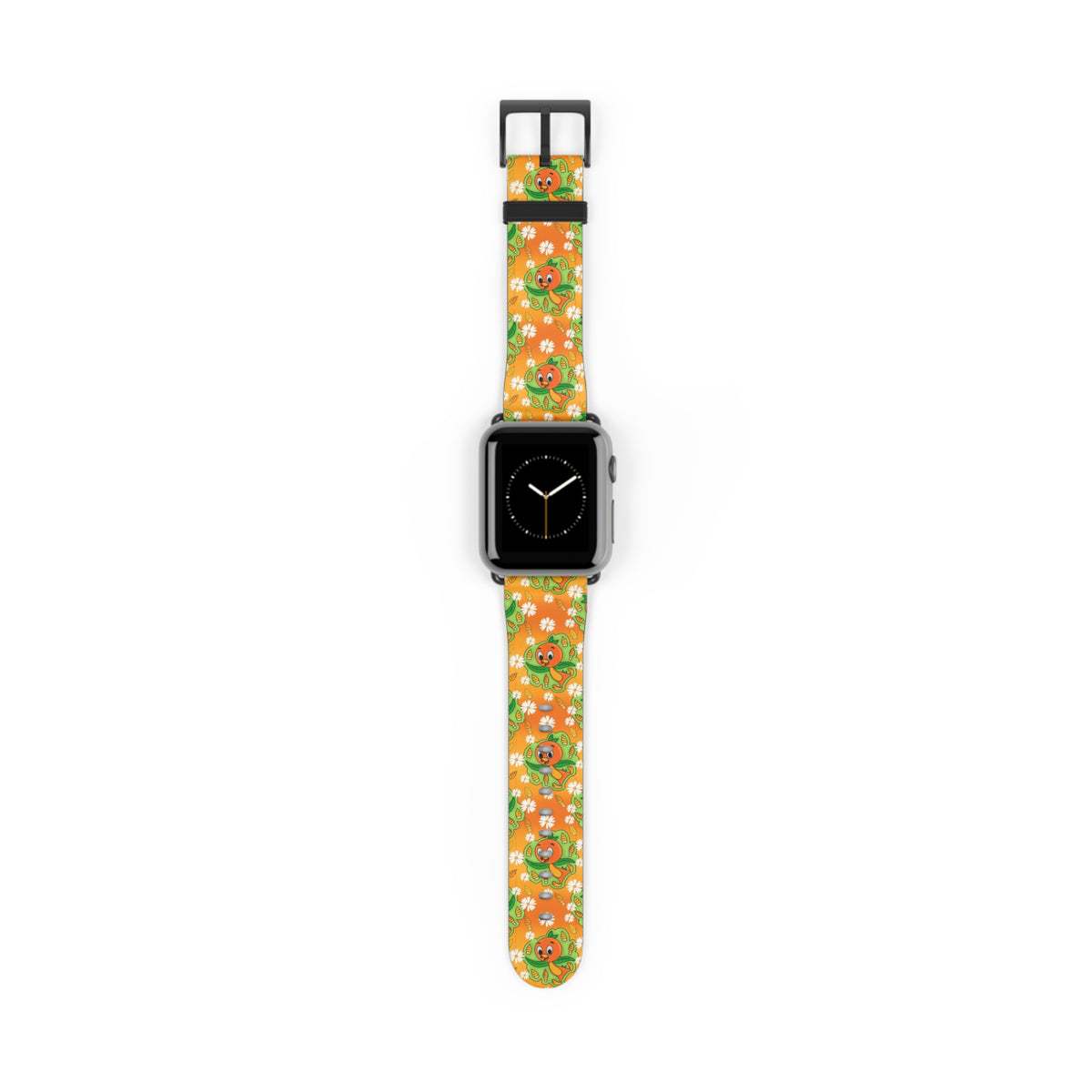 Tangerine Treat Orange Bird Whimsical Watch Band - Apple