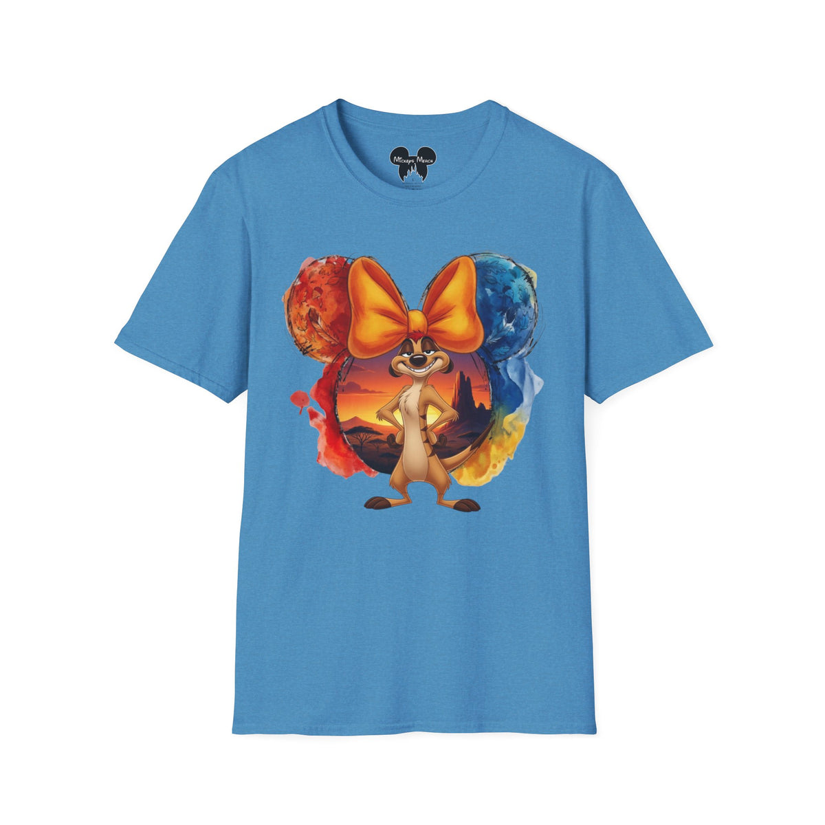 Lion King - Timon's Sunset Orange Vignette Unisex Graphic Tee