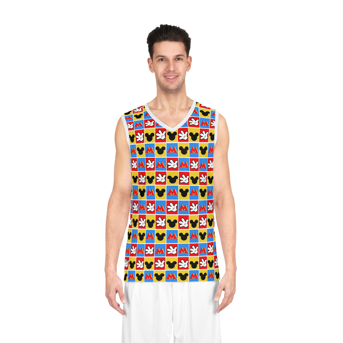Checkerboard Mickey Hands Park Performance Tank Top