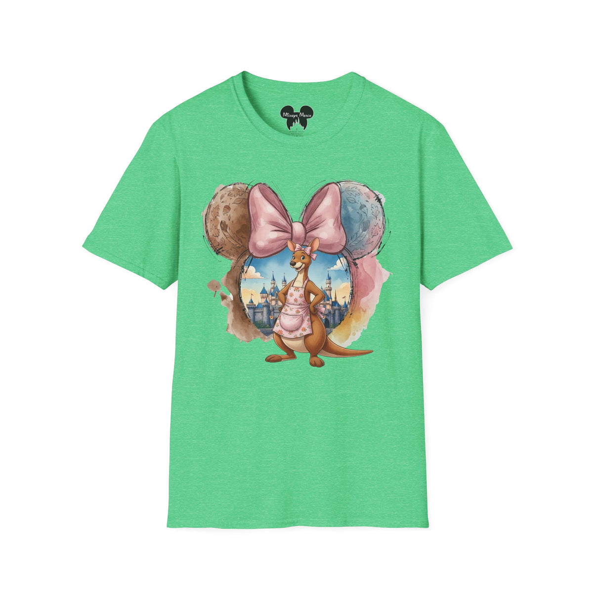 Winnie the Pooh - Kanga's Pastel Castle Vignette Unisex Graphic Tee