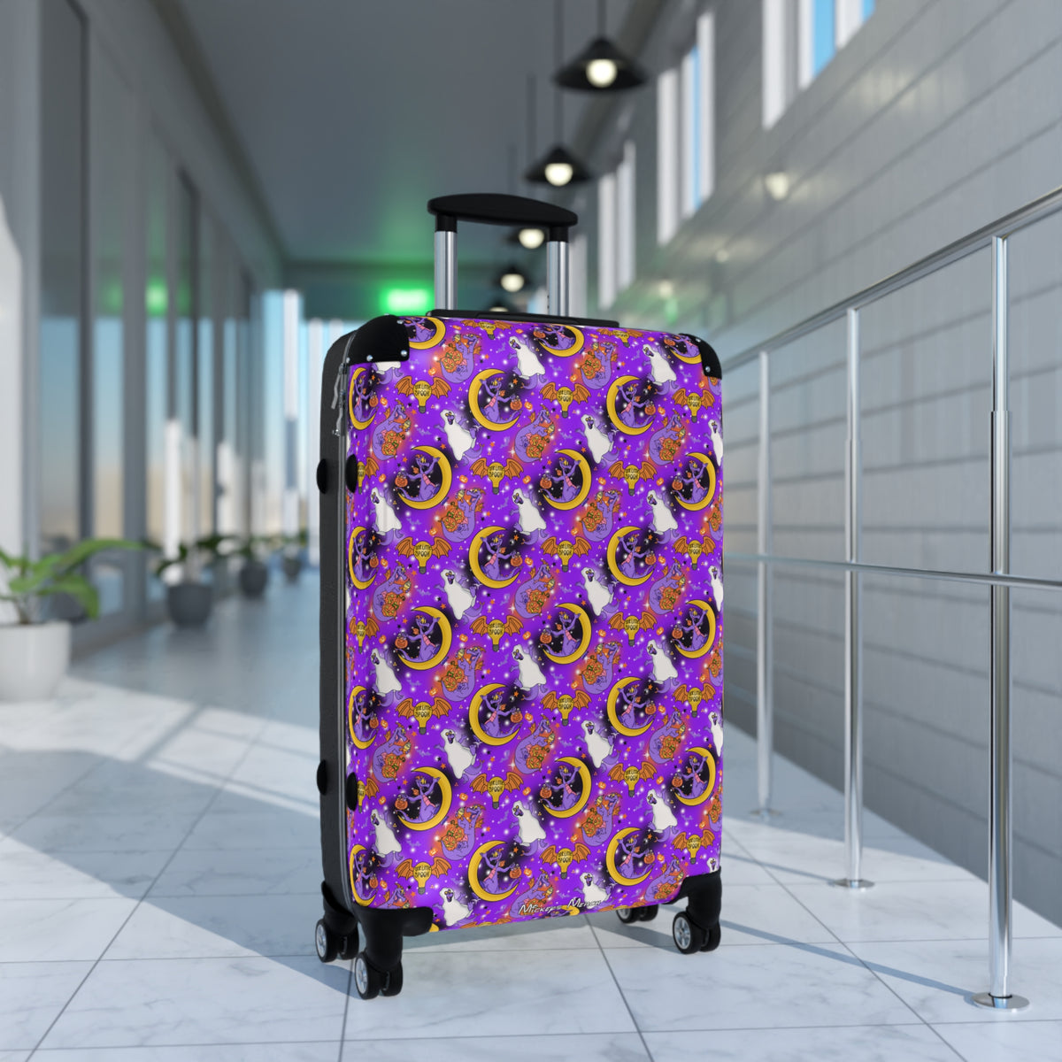 Figment on the Moon Purple Polycarbonate Suitcase