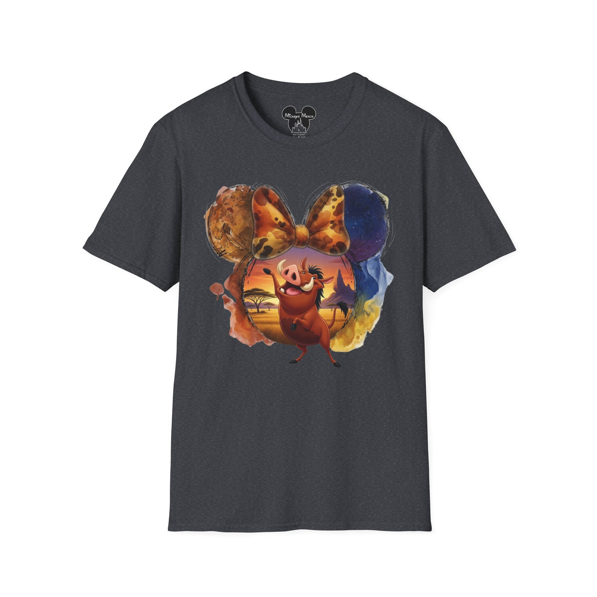 Lion King - Pumbaa's Savannah Spotted Vignette Unisex Graphic Tee