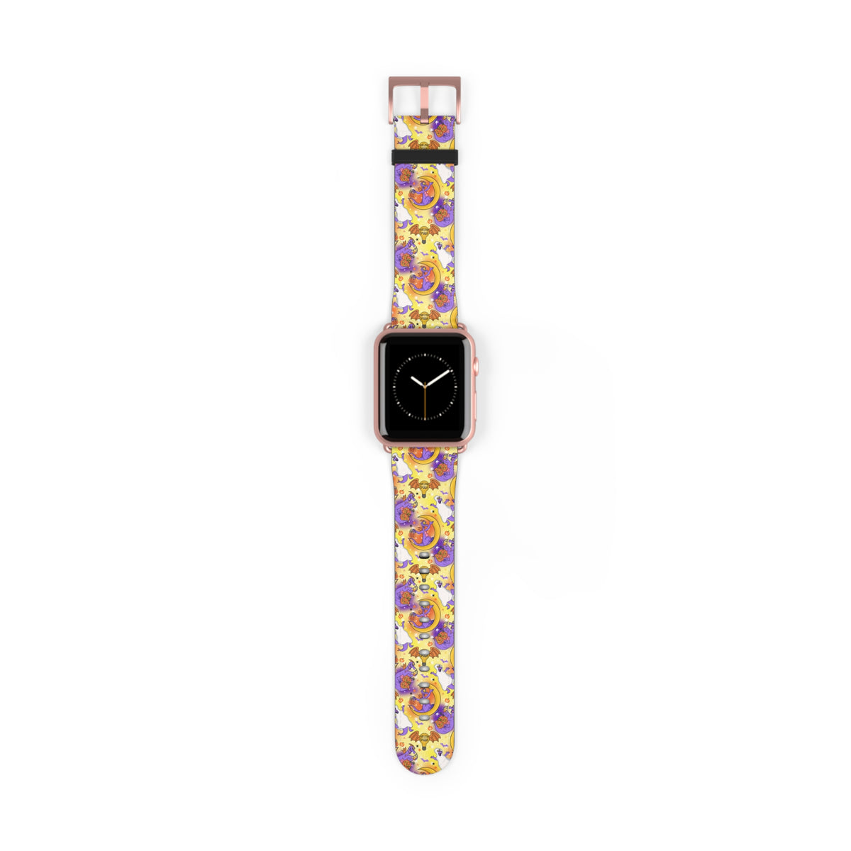 Figment on the Moon Yellow Whimsical Watch Band - Apple