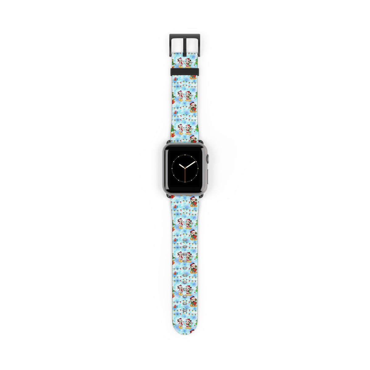 Christmas Candy Cane Wishes Whimsical Watch Band - Apple