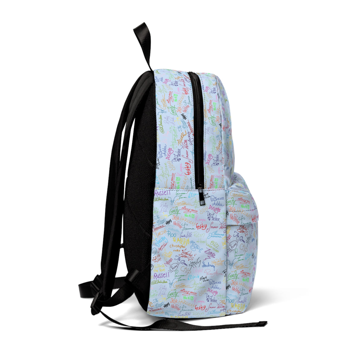 Character Autographs on Blue Park Hopper Backpack